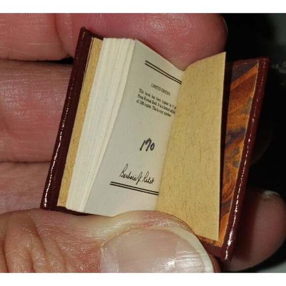 Dollhouse Miniature Book Beauty And The Beast #170? Of 300 Barbara Raheb - Picture 14 of 14